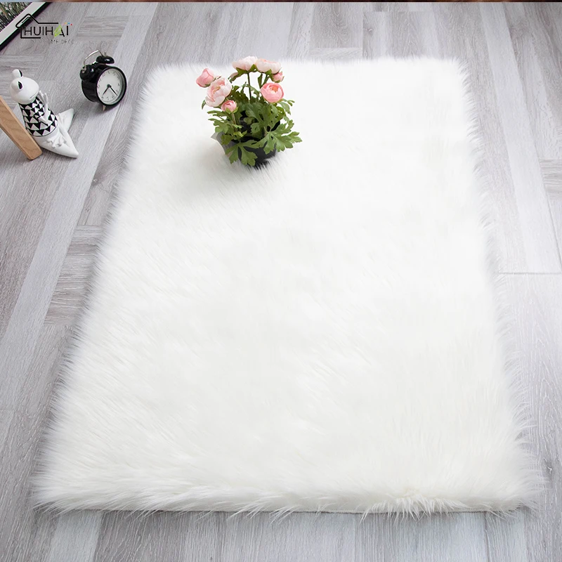 Super Soft Plush Fur Area Rug for Living Room  Fluffy Faux Fur Rug  Wholesale Faux Fur Floor Mat