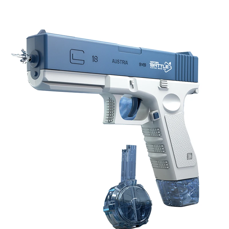 2023 Новый Пластиковый водяной пистолет Glock G19 pistola de agua электрическая электронная автоматическая водяная пушка игрушка для