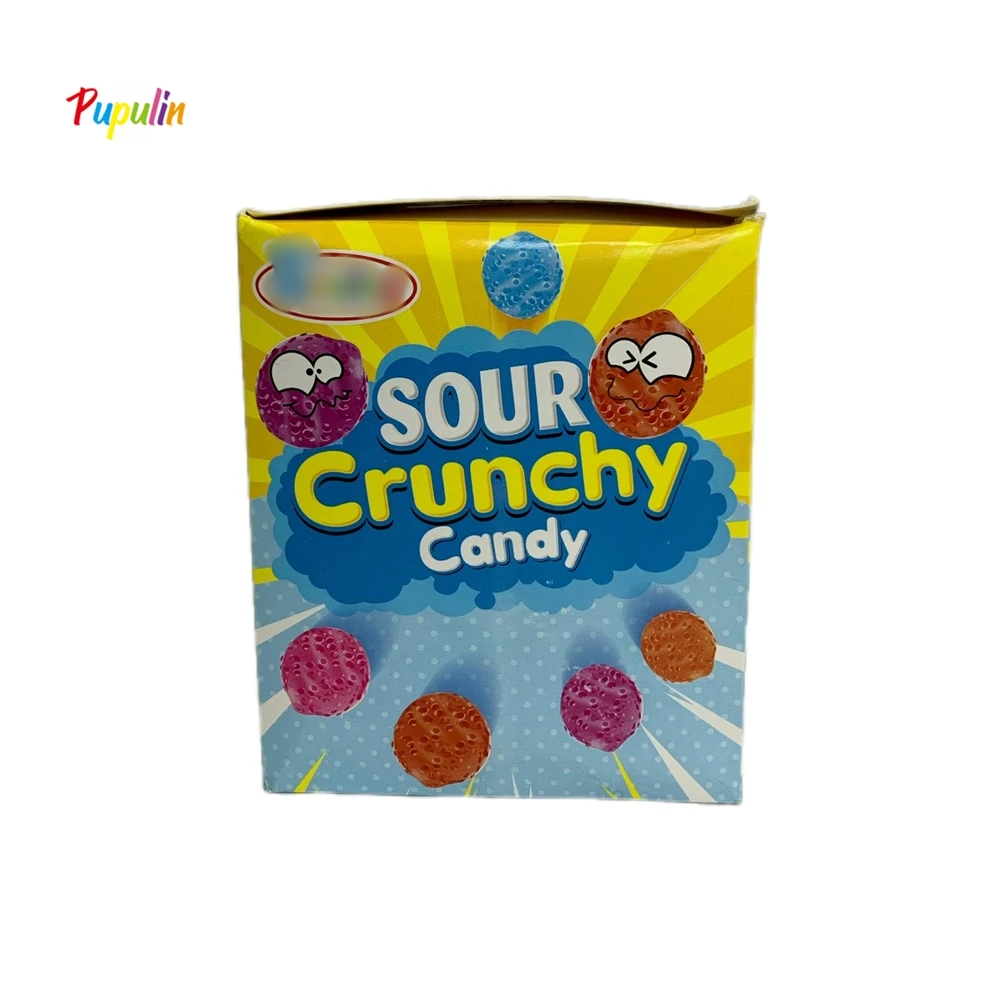 Manufacturer Sour Crunch Candy for Mix Fruity Flavor OEM Mini Chewy Crunchy Small Chewy Candy