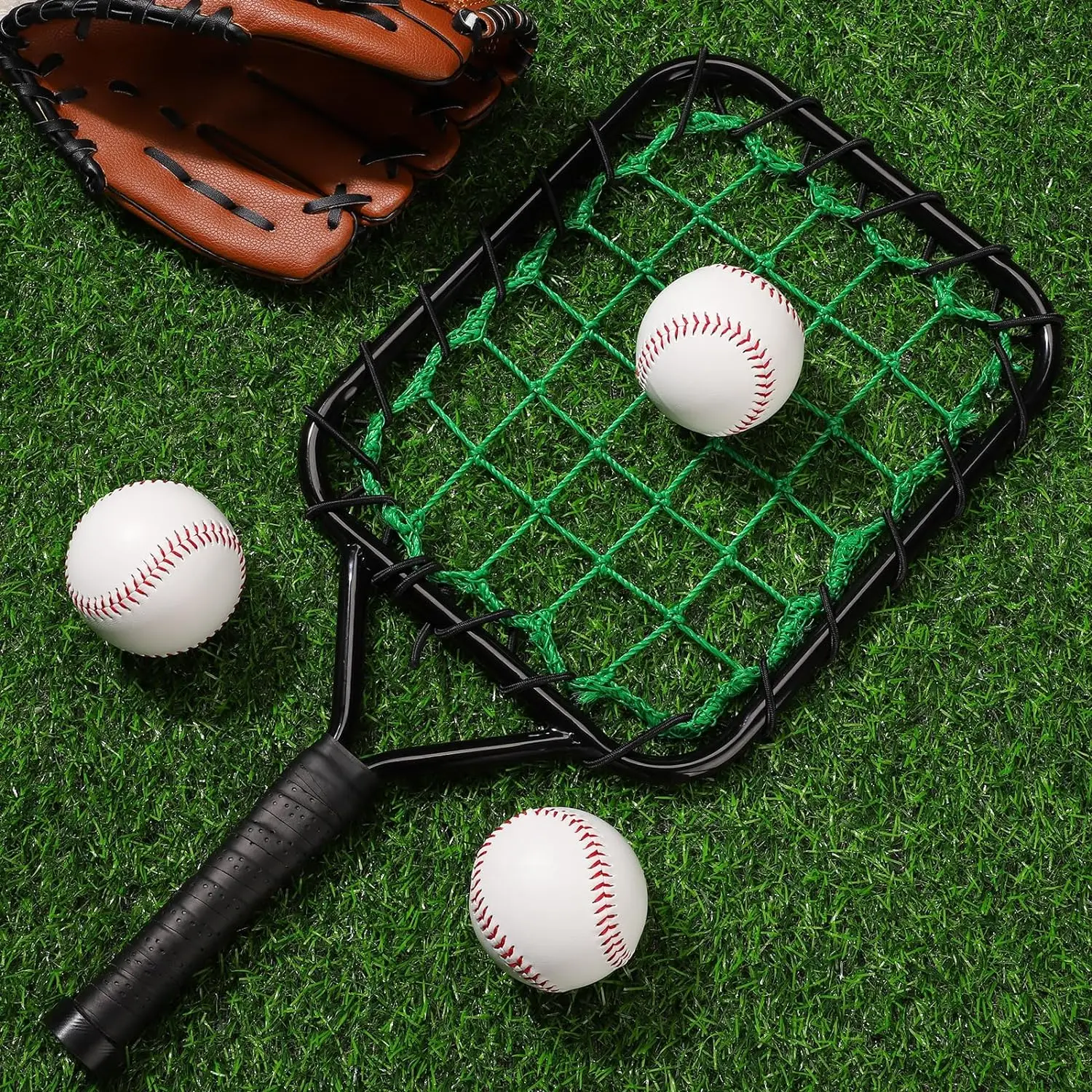 Fungo Baseball Training Equipment for Coaches Youth Parents Drills Control and Accuracy Practicing, Black Green