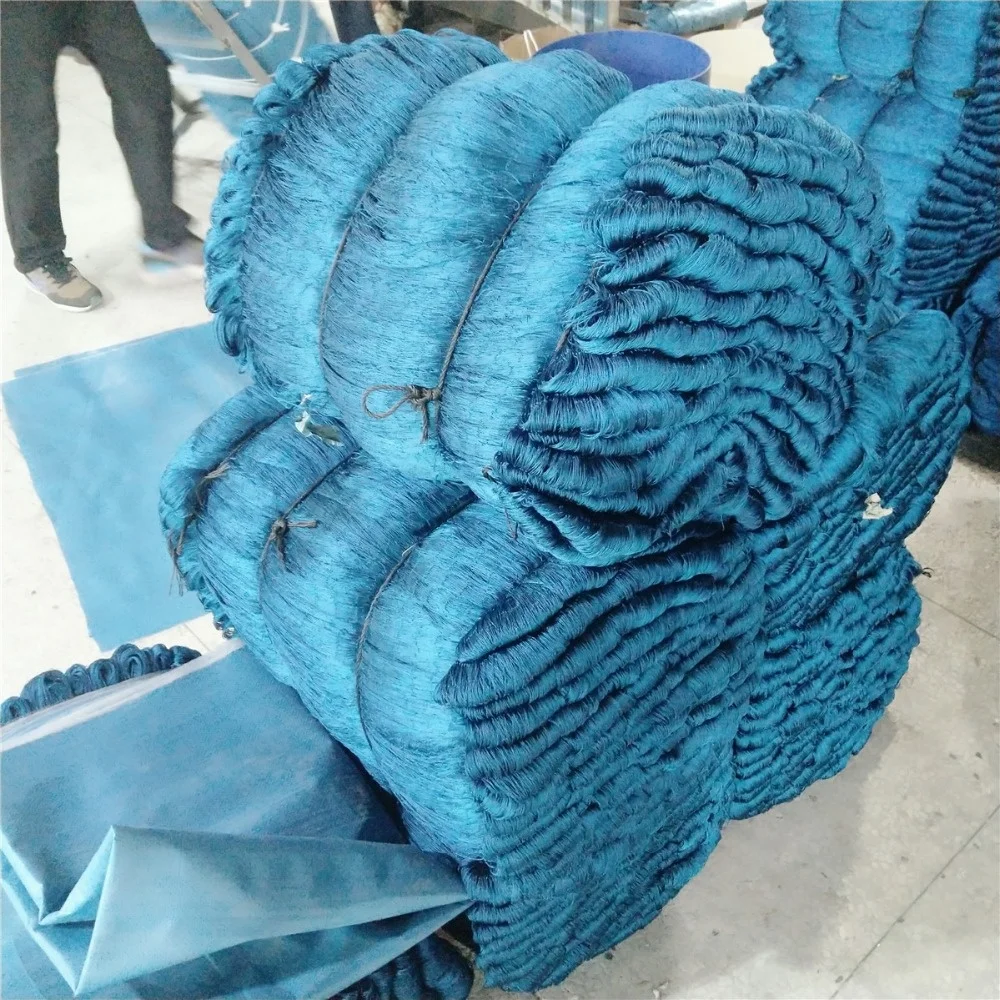 Africa High Quality Blue Fishing Net polyester fishing net  red de pesca fishing nets china
