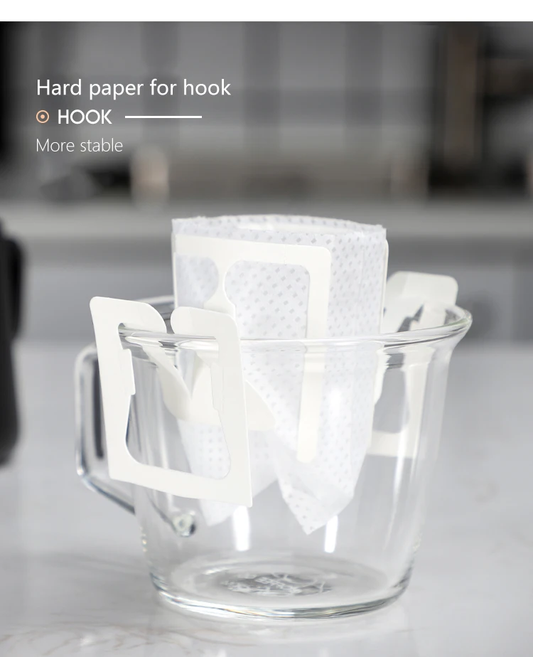 Уникальный дизайн Лидер продаж подвесной ушной фильтр для кофе капельный мешок фильтров