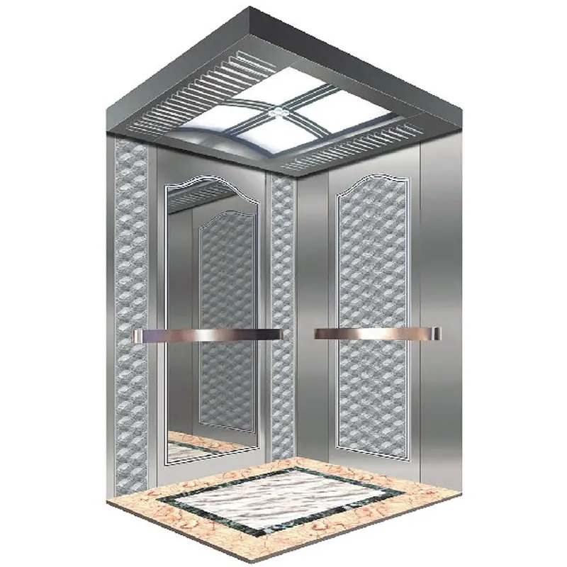 6 person building glass panoramic passenger elevator