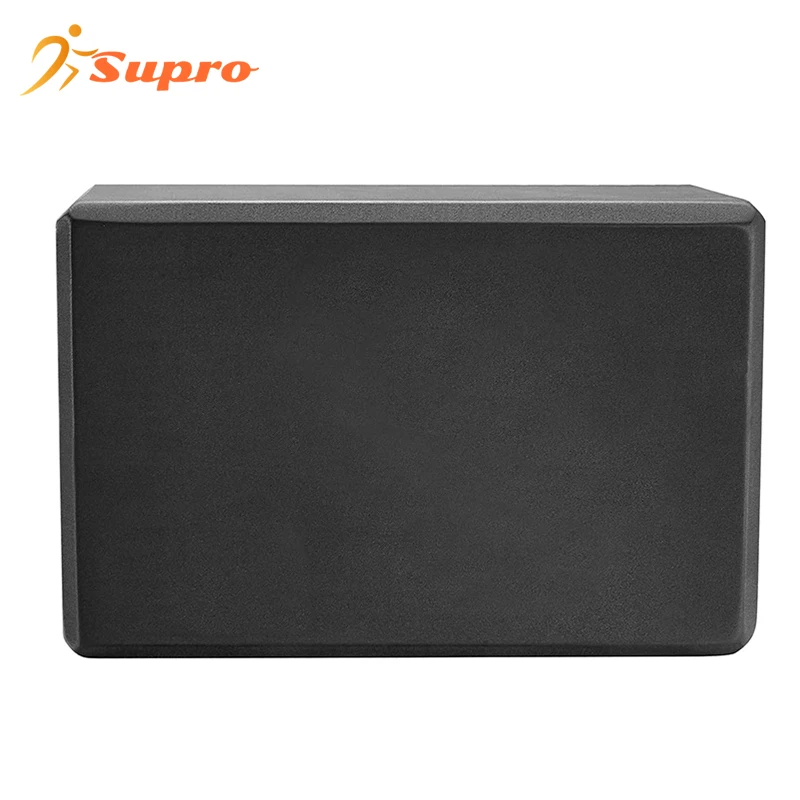 Supro Yoga Accessories Custom Logo Fitness Gym EVA Foam Soft Non-slip Yoga Blocks And Strap Set