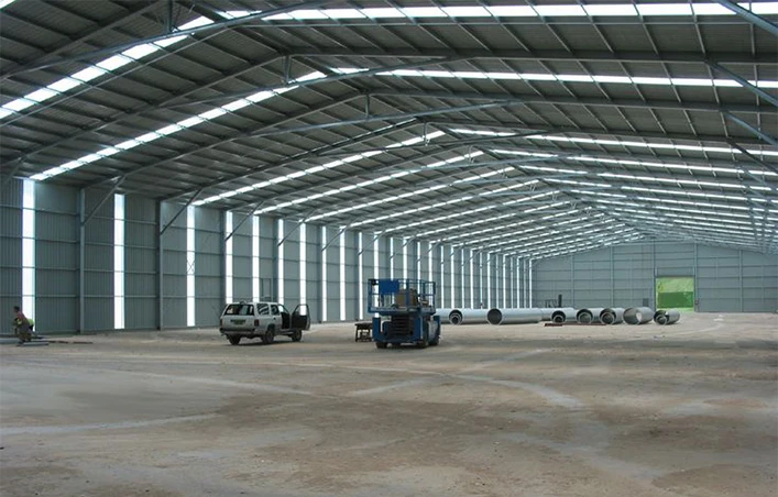 Durable Steel Structure Warehouse Industrial Design Style for workshops