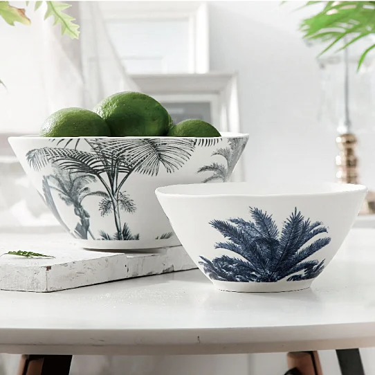 Hot sale Nordic style household restaurant used cermaic salad bowl porcelain bowls for noodle