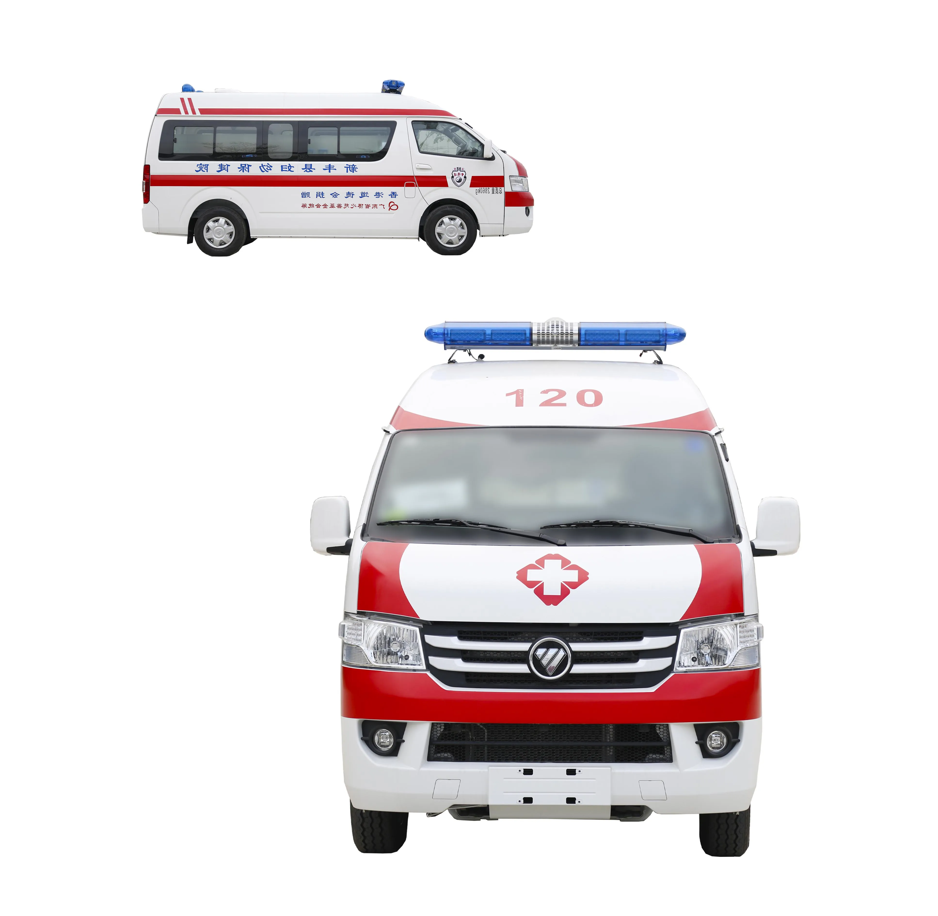 FOTON G7 Monitoring Medical Service Hospital Ambulance Vehicle Mid-roof Hospital Customized Ambulance Car for sale