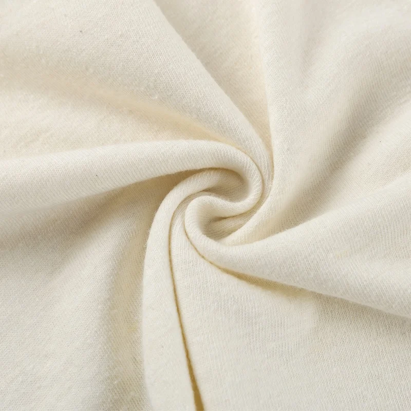 
KH002-55%hemp 45%organic cotton medium weight jersey 210gsm for Spring Summer T-shirt 