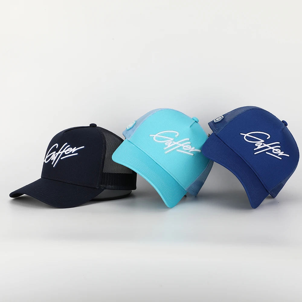 Oem Manufacturer Meidiney Custom 5 Panel Mesh Baseball Cap,Cotton Snap Back Gorras,3d Embroidery Logo Bulk Trucker Hat