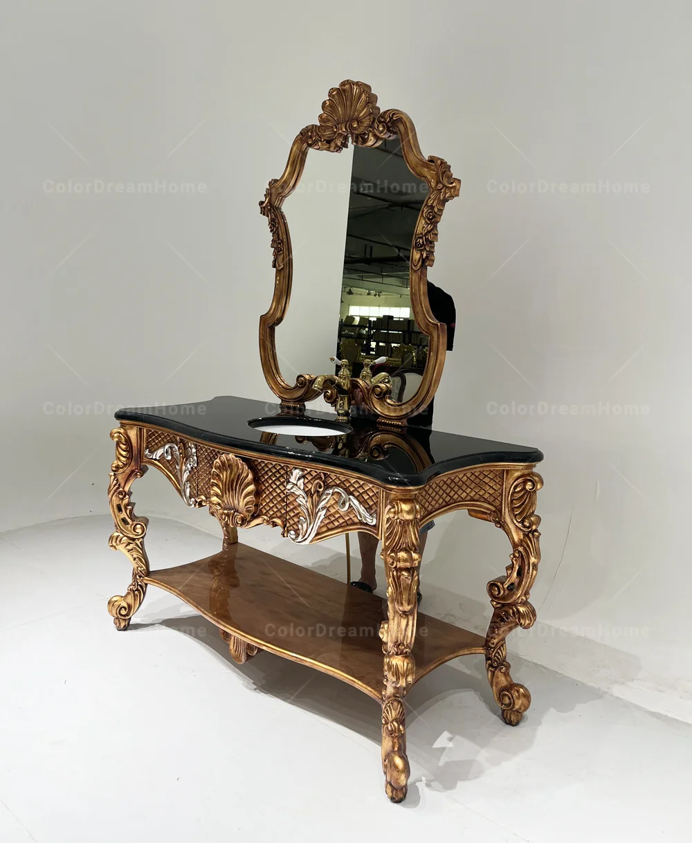 European italian baroque Bathroom Cabinet bathroom vanity cabinet