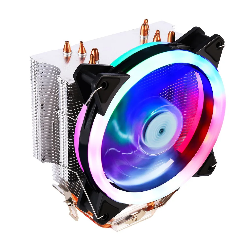 Four Copper Pipe Heat Sink Cpu Cooling Cooler Cooling Fan for Intel LGA 1366/1155/1156 Core i3/i5/i7