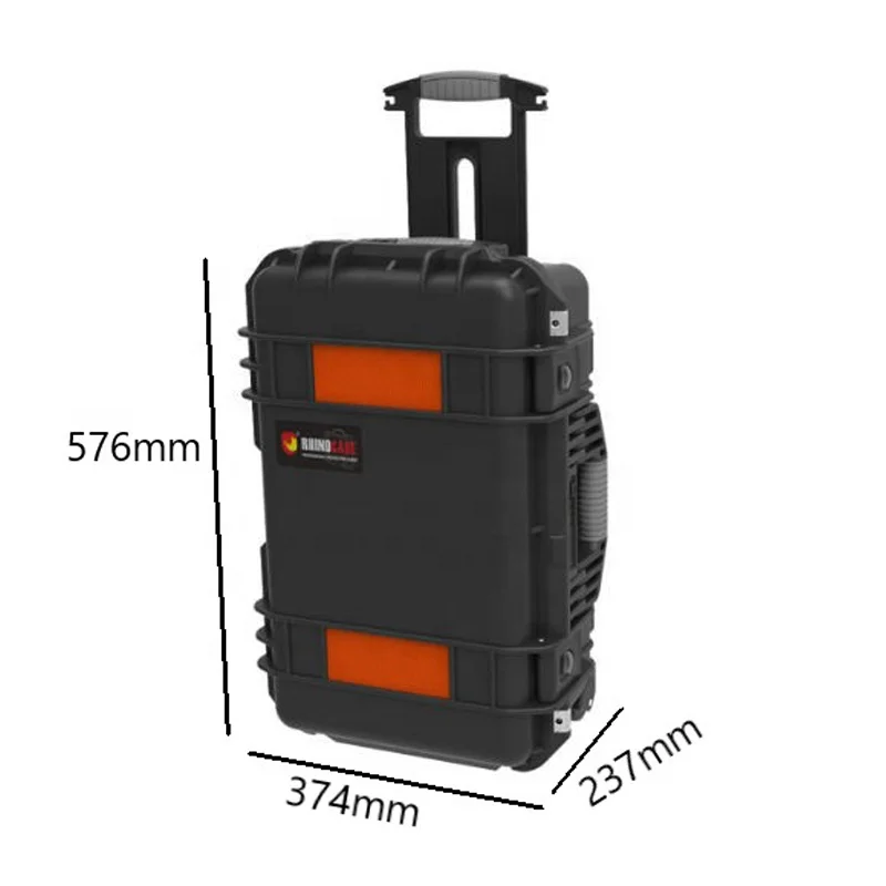 DRX Everest RPC2323 IP67 Multi-function Waterproof Tool Box Plastic Equipment Protective Case with Wheels