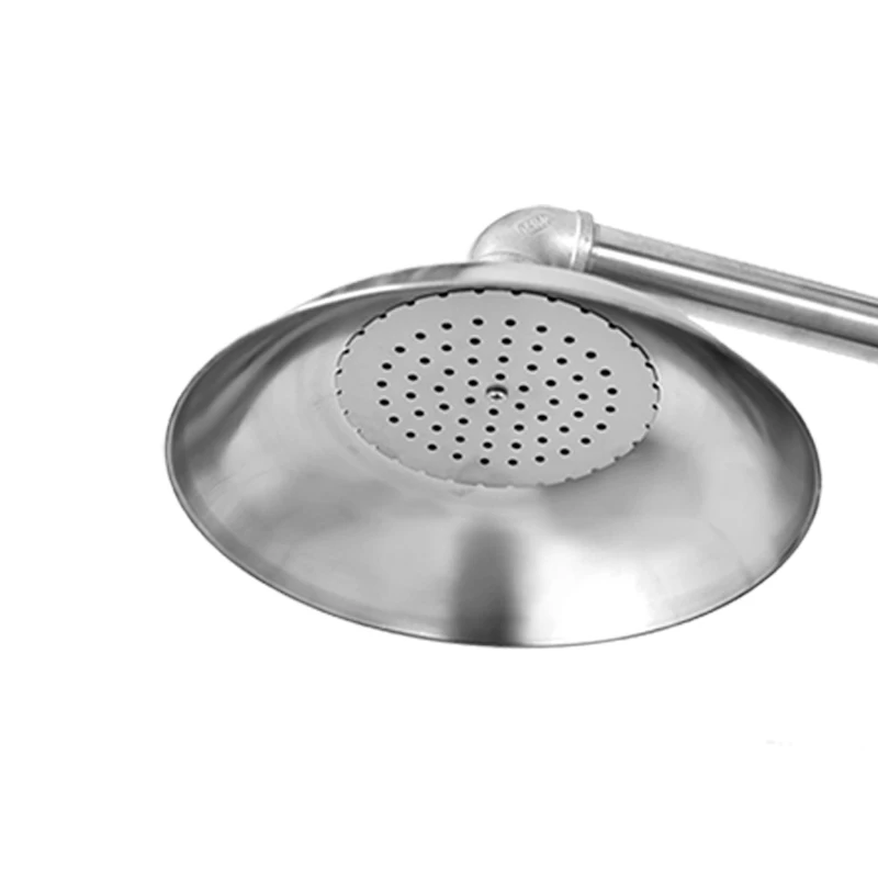 Safety Eyewash Shower Station made of stainless steel 304 with flip cover and foot pedal,Eye wash station