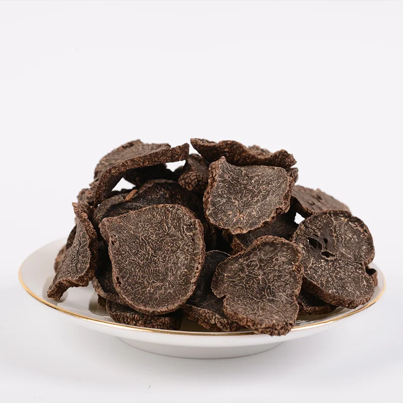 China new Black truffle dry slices black truffle large dry goods pure black black truffle dry slices of pig arch fungus block