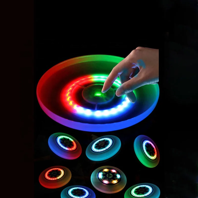 Rechargeable Flying Disc Type-c interface Led Flying Disc toy 8 lighting modes Led Outdoor Sports Frisbeed