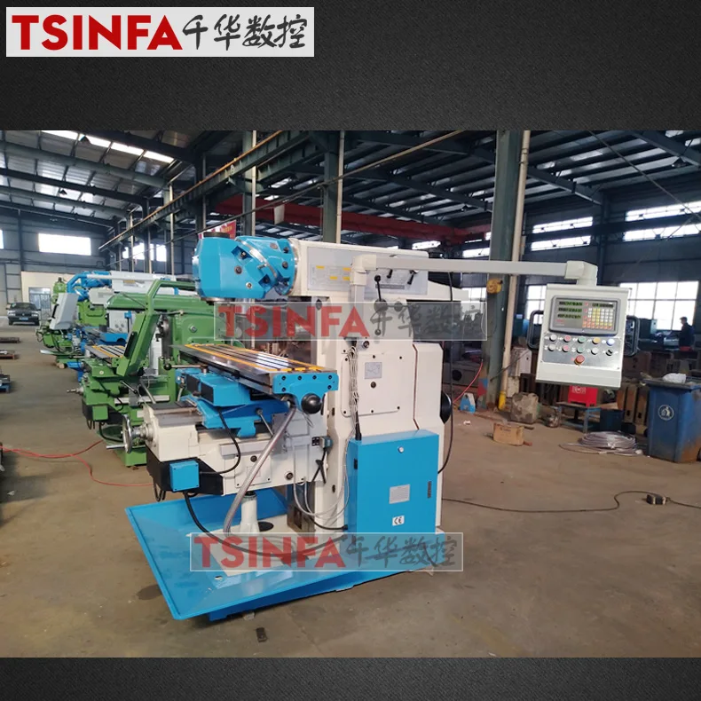 Universal milling machine  vertical horizontal milling ram type China supplier CE manual control factory outlets