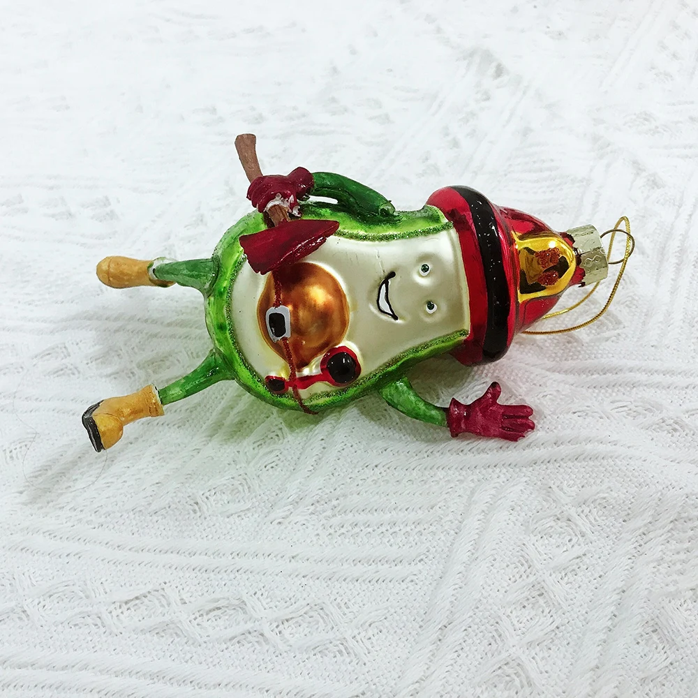 Handmade Christmas hanging glass decoration animal ornament for home festival party hanging decorations Eco-friendly