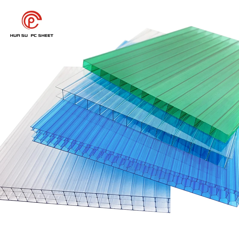 Factory Cheap Price Uv Coating X-structure 25 Mm Hollow Polycarbonate Sheet For Curtain Wall