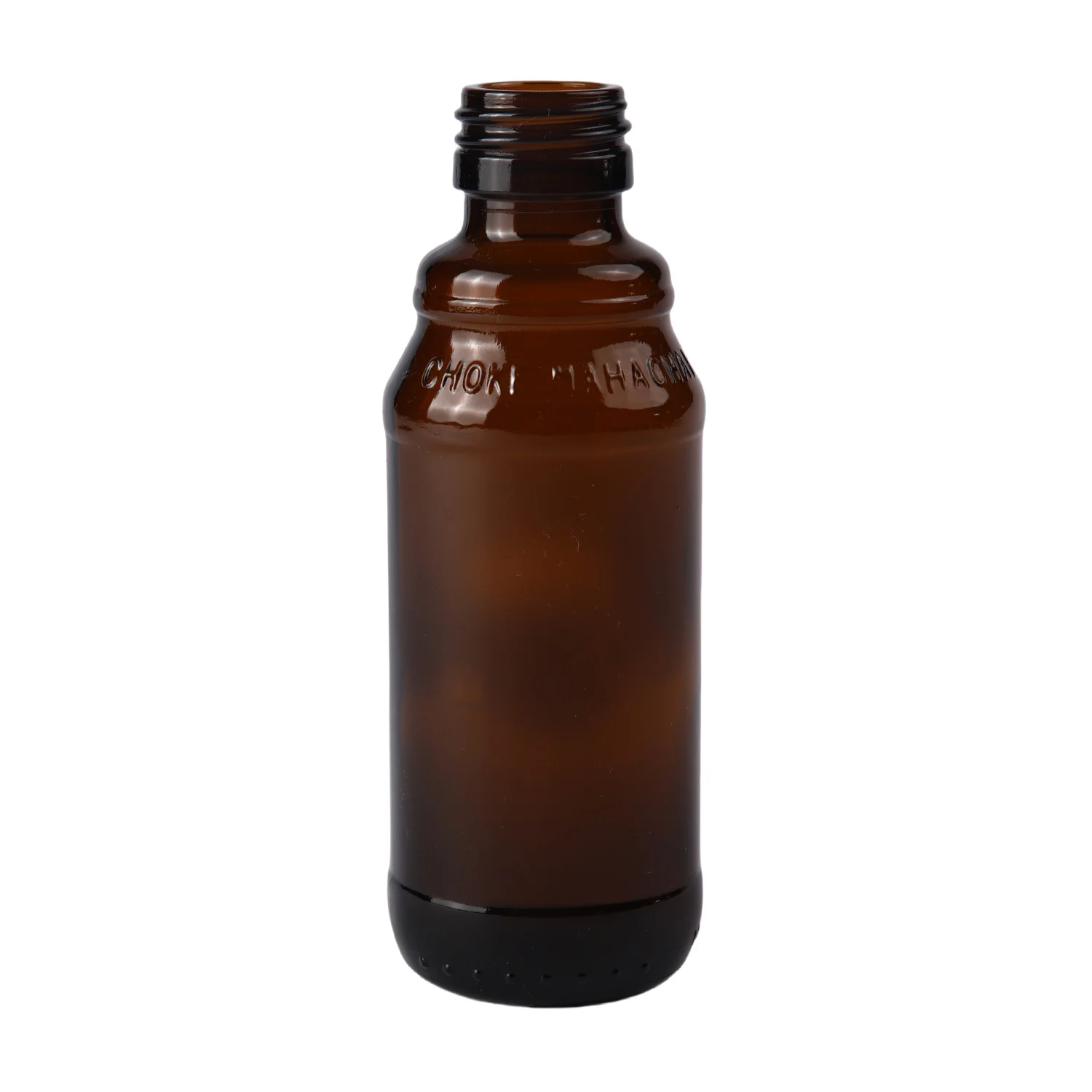 Glass bottle with aluminum plastic cover medicinal glass amber bottle 100ml amber oral liquid syrup bottle