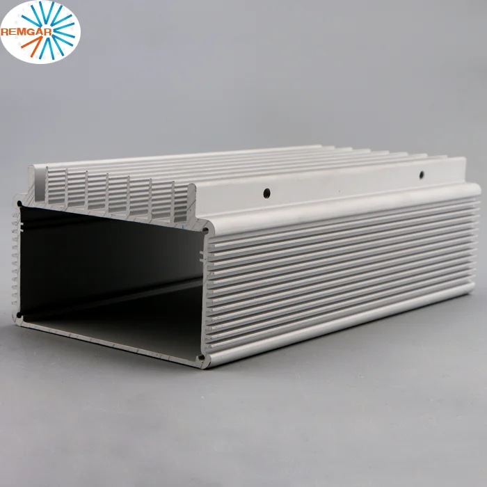Black anodized extruded profile custom enclosure extrusion aluminum 6063-T5 mill finish LED driver Housings