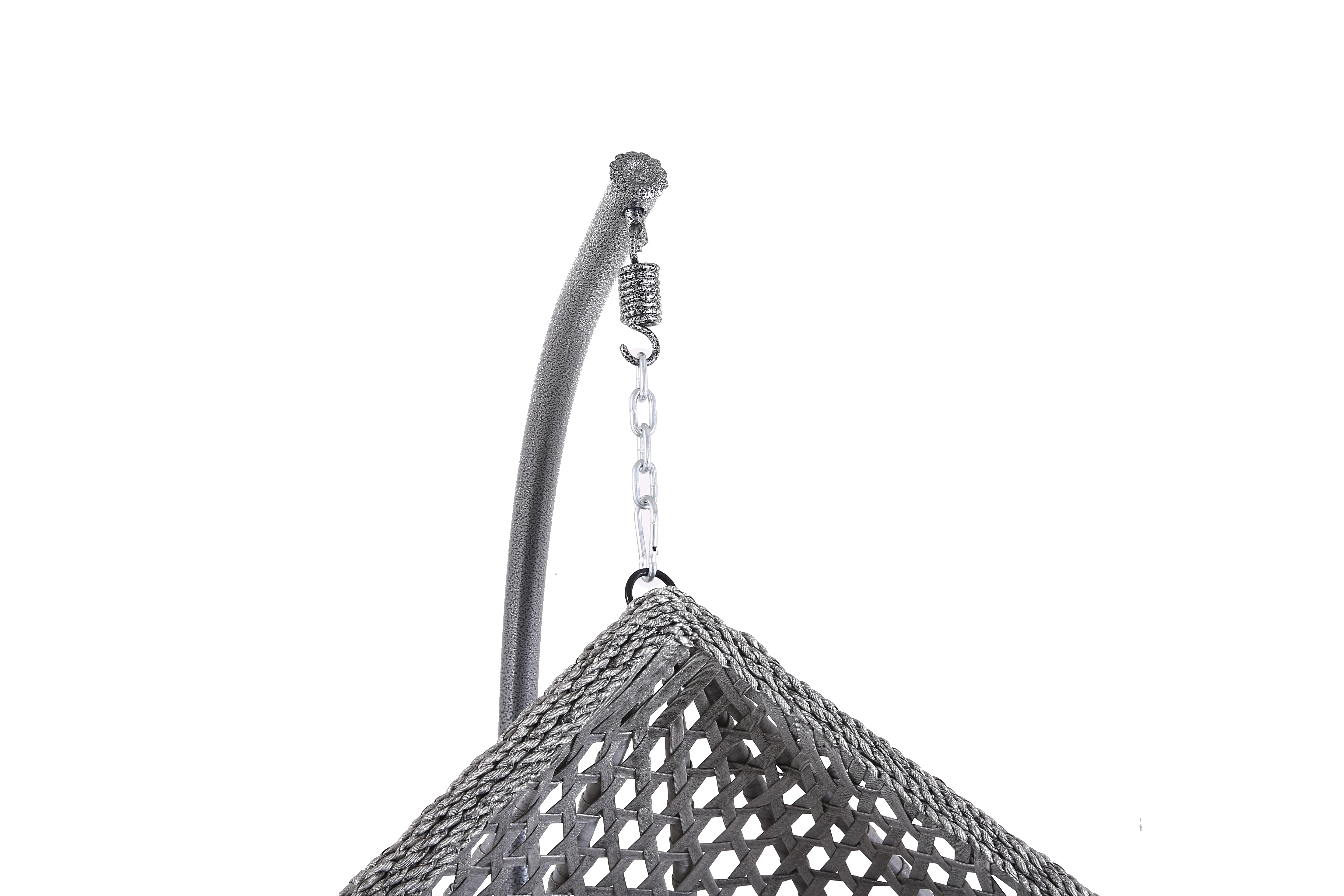 
single Swing Hanging Egg Chair with Cushion Patio Garden Outdoor PE Rattan Furniture 