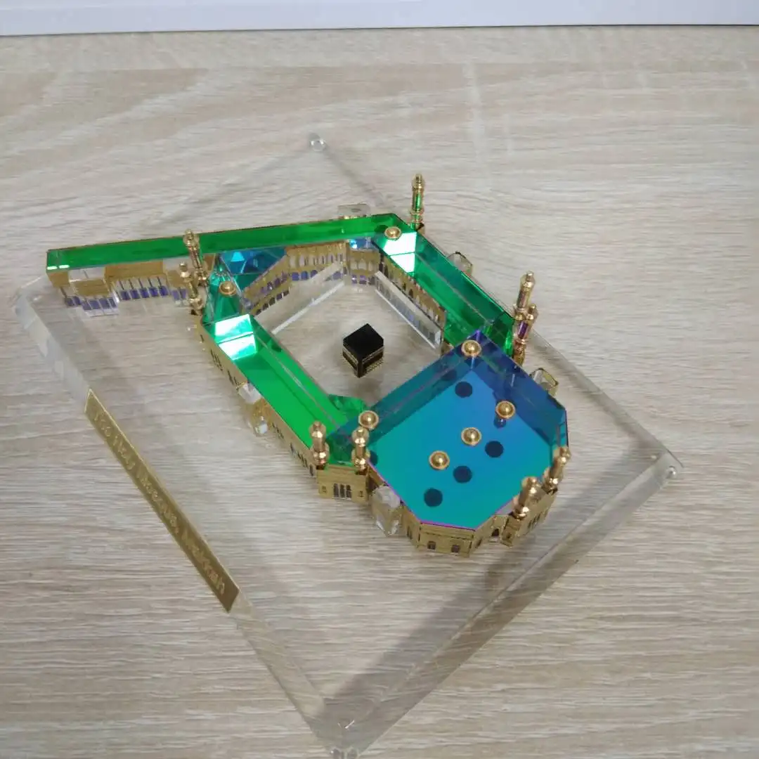 New design  mini 3d crystal Mecca building scale models JB001L