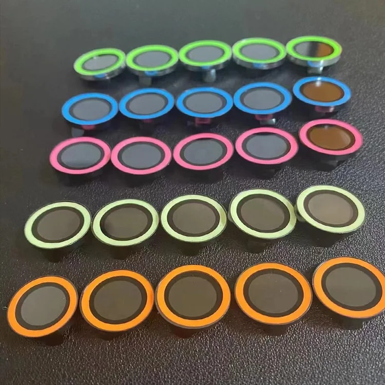 Anti-scratch Luminous Camera Lens Protector For Mobile Phone Tempered Glass For Iphone 13 Colorful Protective Film