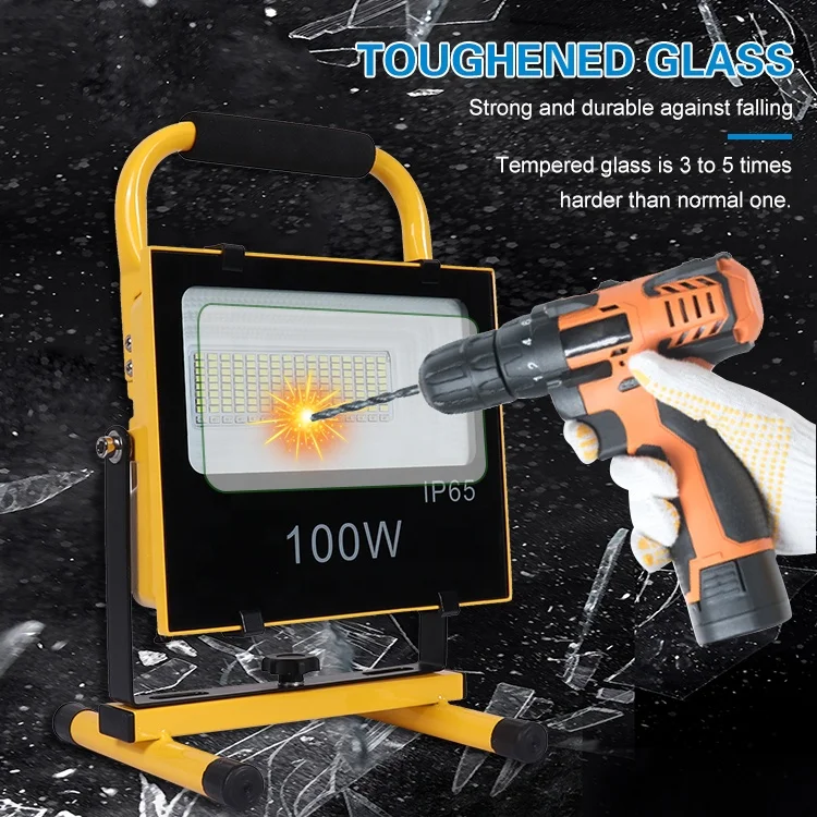 Super Bright Outdoor Patio Yard Garden Work Security Lights Waterproof Outside Floodlight White RGB 100W LED Flood Light