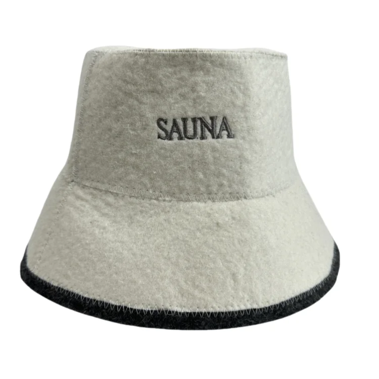 Sustainable custom sauna hat big wool russian banya luxury