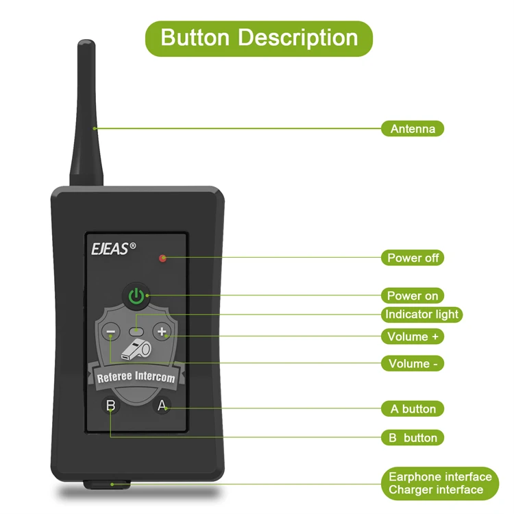 Vnetphone four-way FBIM referee communication system bluetooth intercom