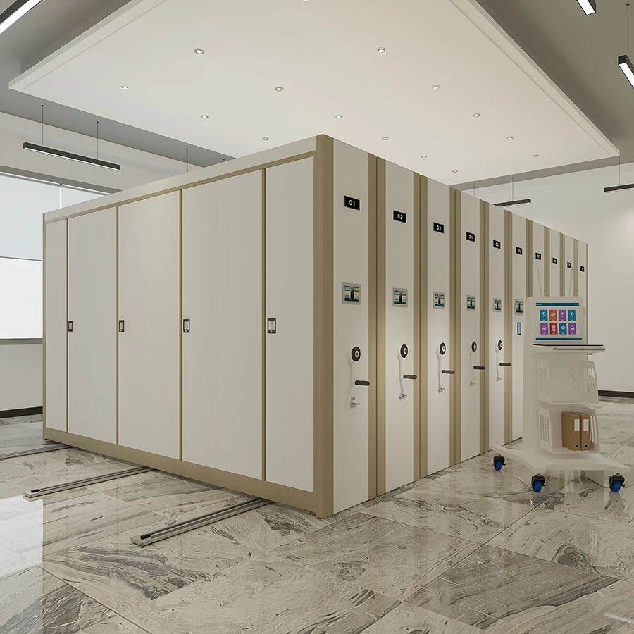 Mobile shelving metal movable filing cabinet steel electric mobile shelving design