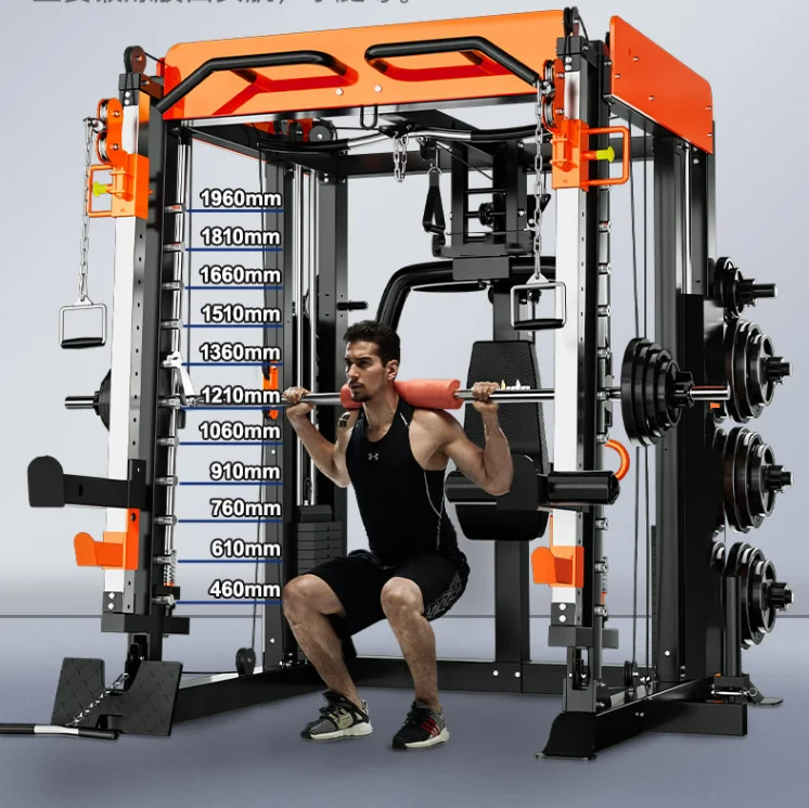 Тренажер для фитнеса Smith machine gantry домашнее многофункциональное интегрированное приседание многофункциональный тренажер тренажерный зал фитнес