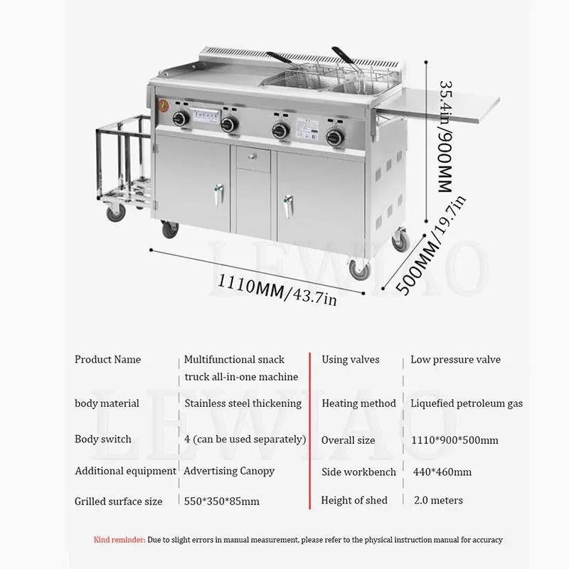 Mobile Camper Trailer Snack Food Truck Street Fast Catering Vending Cart Hot Dog Van With Ce Certification
