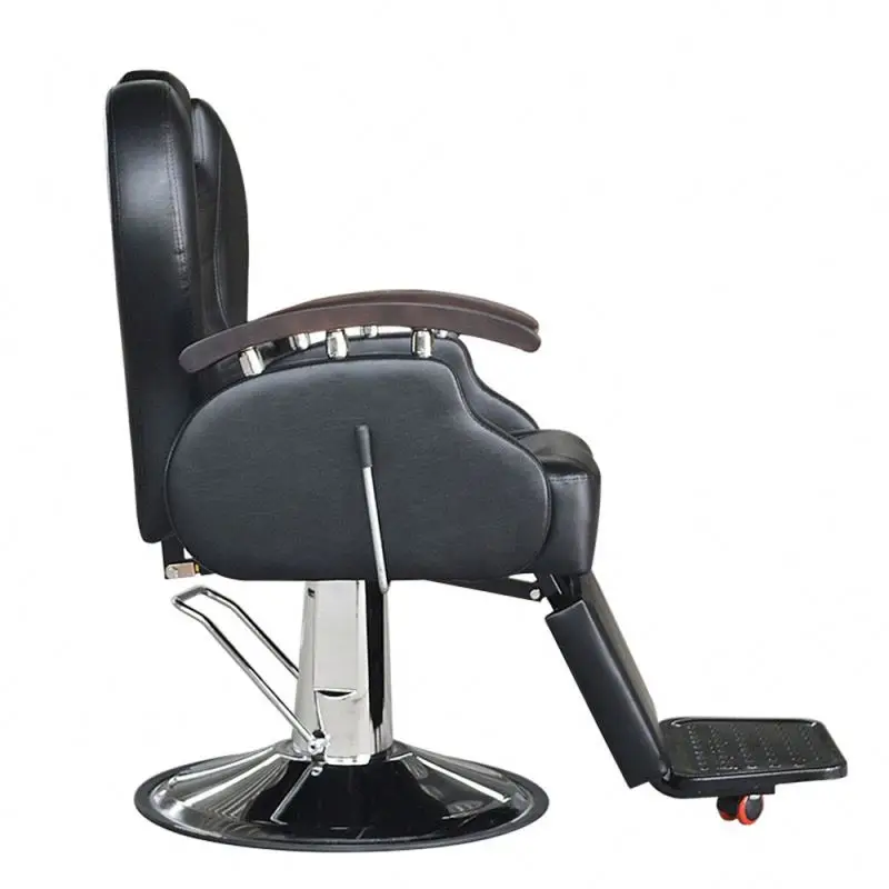 Black and Gold Hair Equipment Beauty Hairdressing hairdressing furniture Barber Chair Salon Furniture Synthetic Leather 1pc