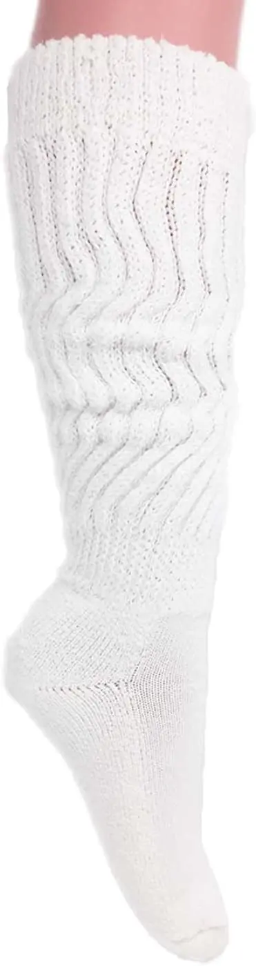 Slouch Women and Men Extra Tall Heavy Cotton Socks