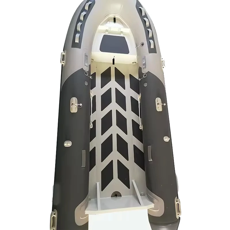 DAMA High Quality Aluminum Floor Pvc Rigid Inflatable Aluminum Rib Boat
