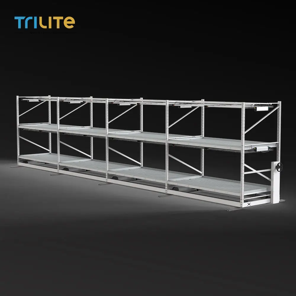 High Quality Cultivation Facilities Adjustable Layers Mobile Aluminum Mushroom Growing Shelves Cultivation