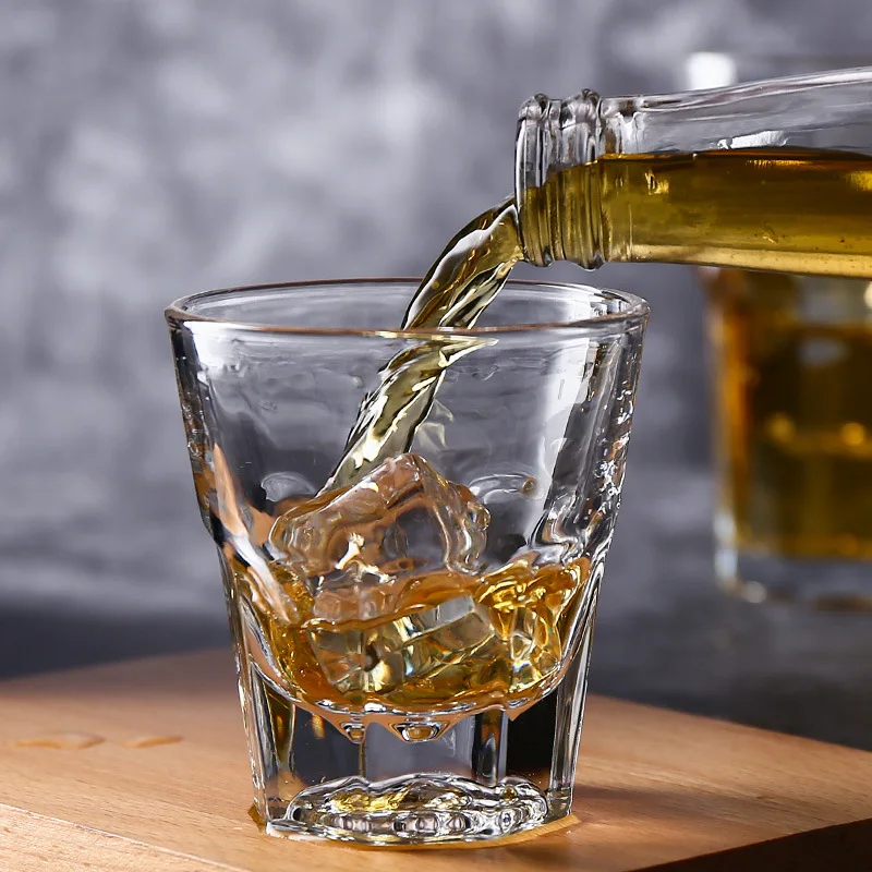 Hot Selling Thickened Tempered Glass Octagonal Glass Bar KTV Beer Whiskey Glass Home A Tea