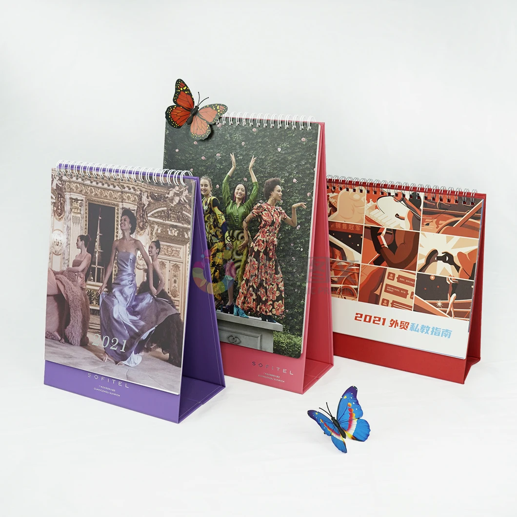 Wholesale Custom 2023 2024  Made Printing Desk Calendars Personalized Christmas Gift Daily Flip Calendar