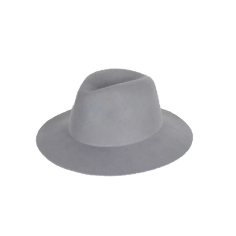 HUAYI  HATS  Hot Sale Hand Made 100%  Australian Wool Crushable Fedora Hat For Women