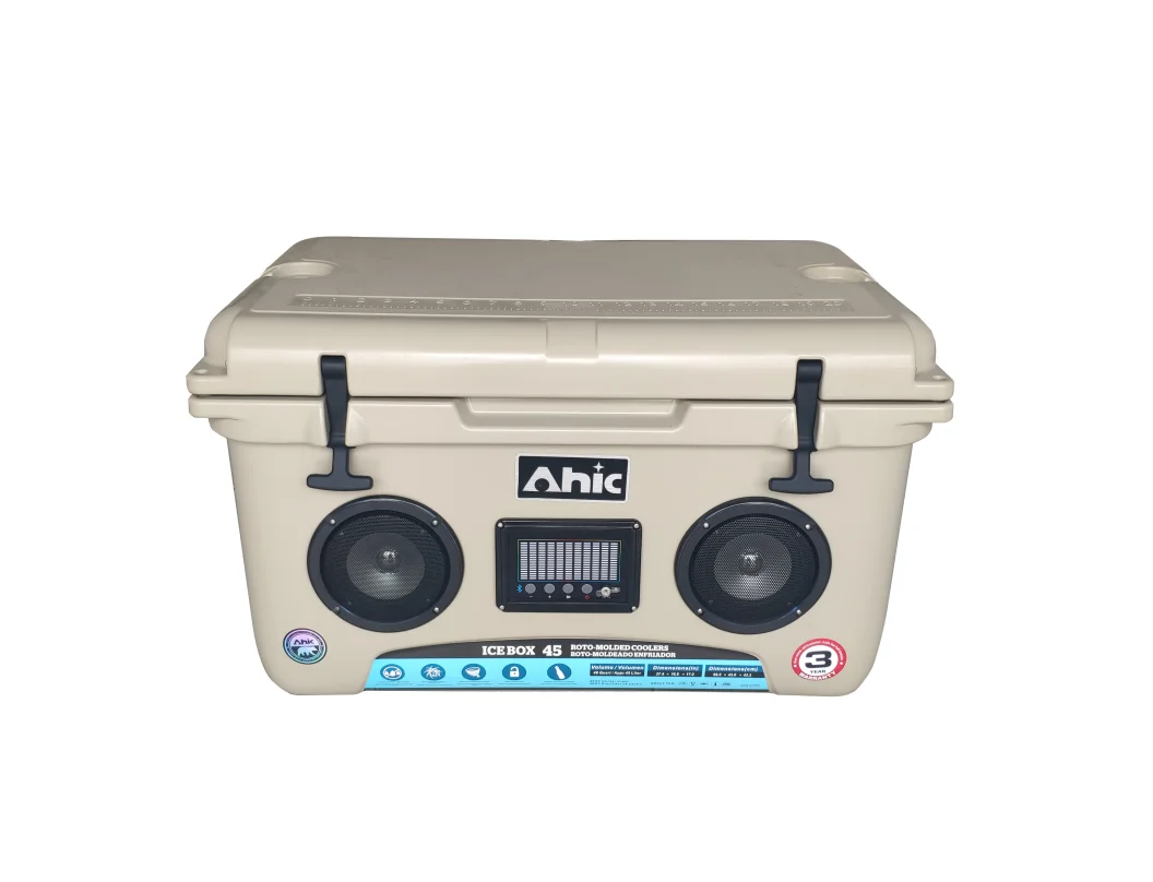 High output audio speaker cooler,music stereo cooler box,Cooler with Speaker