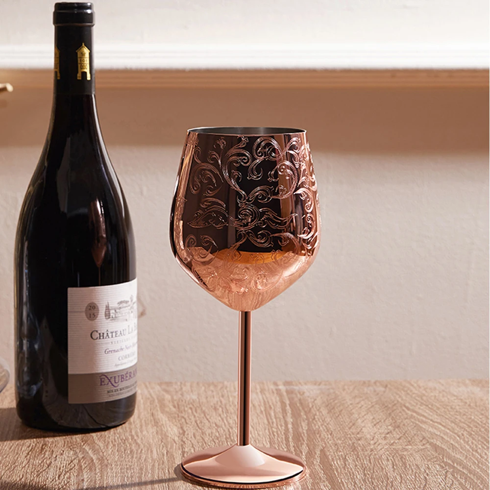 Горячая Распродажа, металлическая чашка для питья объемом 500 мл, стакан для вина из нержавеющей стали