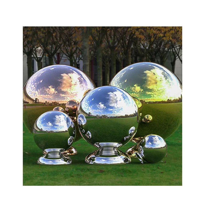 Hot Selling Golden Plated Hot Selling High Quality Stainless Steel Decoration Balls Mirror Polishing Hollow Ball