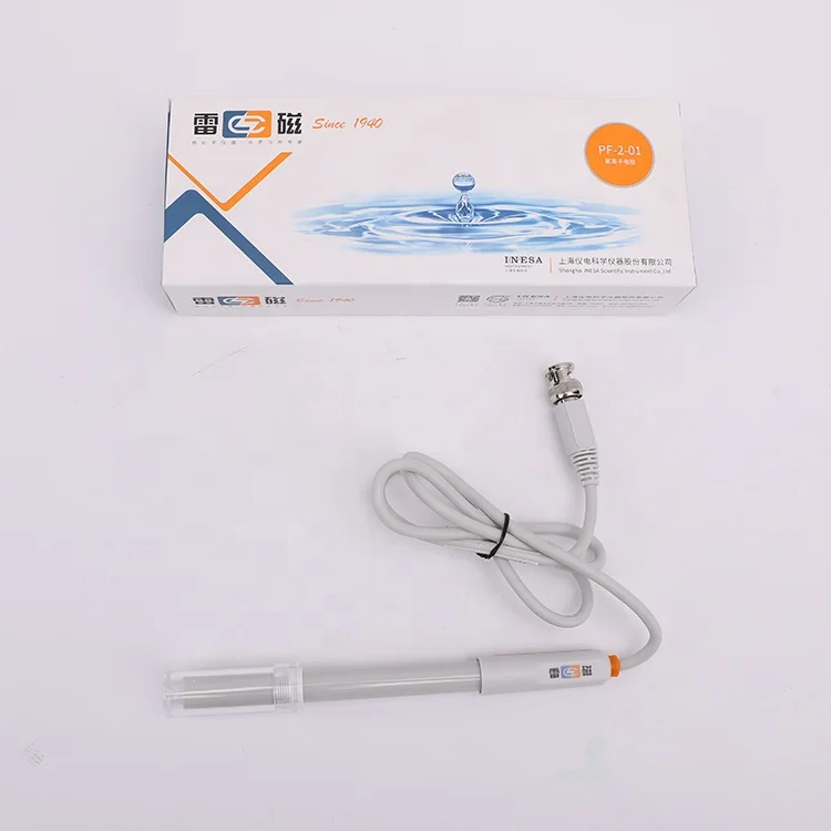 Best sale Laboratory Electrodes DSPF-2-01 Fluoride Ion selective electrode  ISE probe Single Crystal