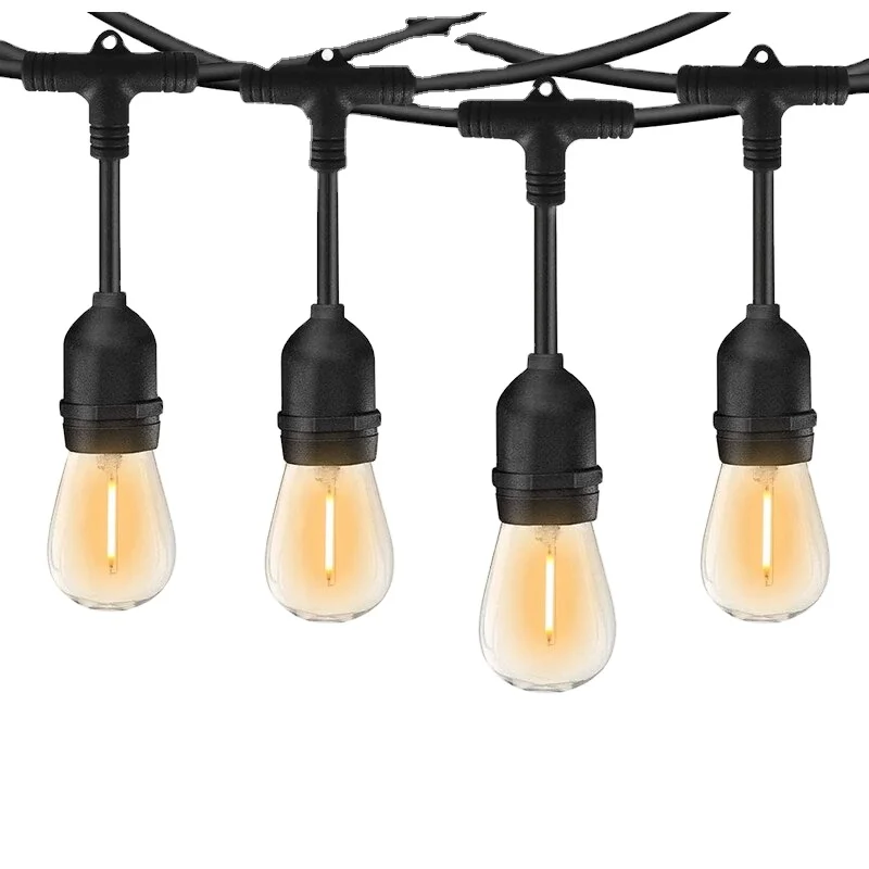 Heavy duty metal outdoor string light for garden party wedding outside patio
