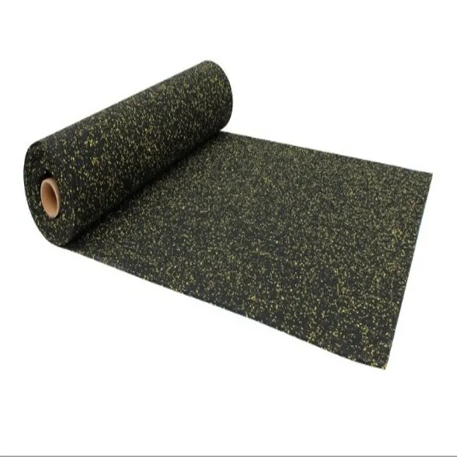 Waterpoof High Duty 8mm Gym Rubber Flooring Roll 1/4 Inch White