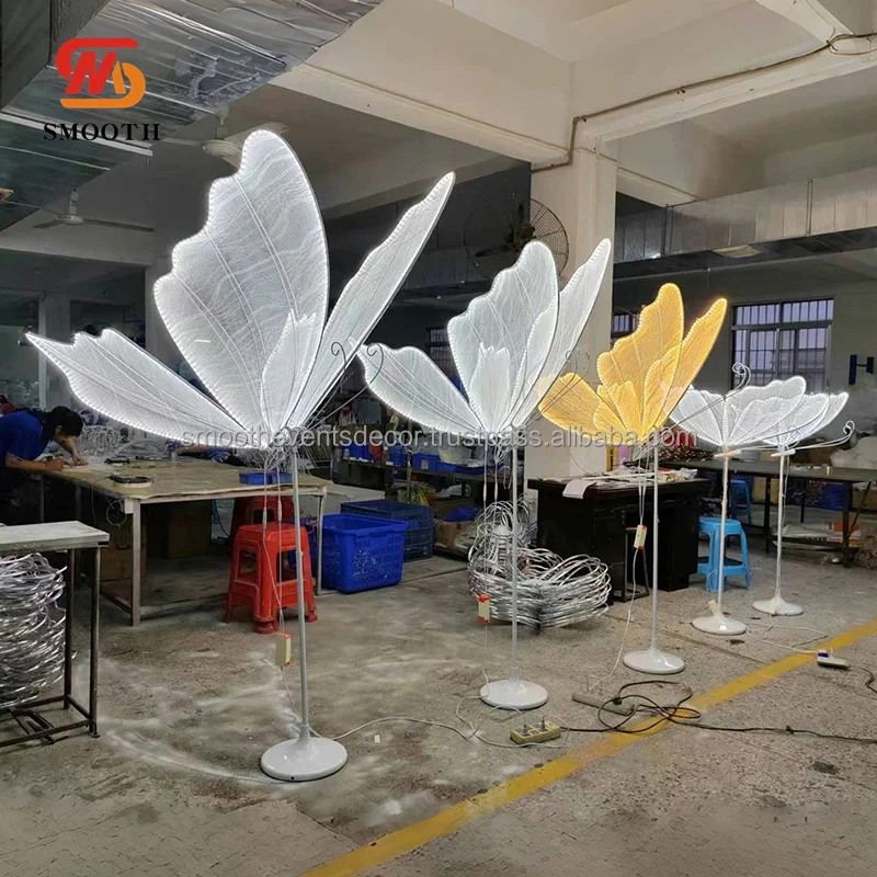 SMOOTH Party Backdrop Decor Props LED Butterfly Light Stand for Wedding Party Events Decoration
