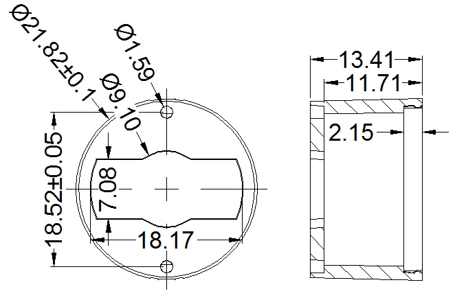 3W Spotlight Kit Plano Convex Led Lens With Holder
