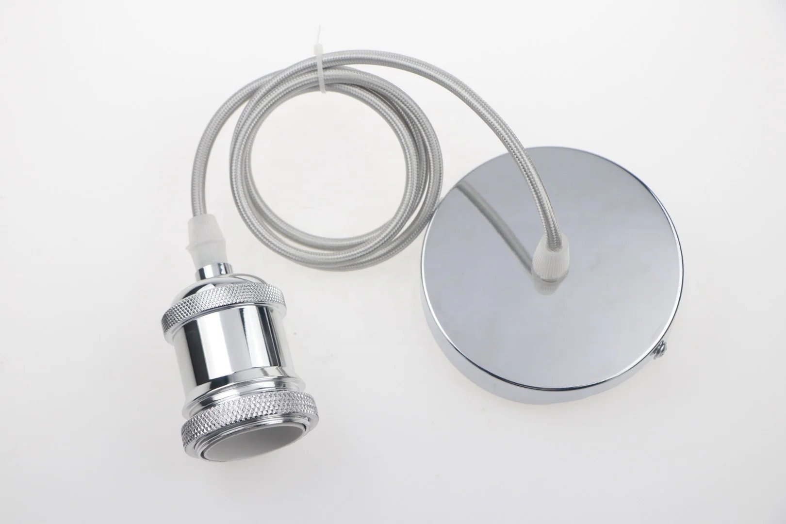 Vintage lamp holder fabric and hemp rope cables E27  lamp base holder