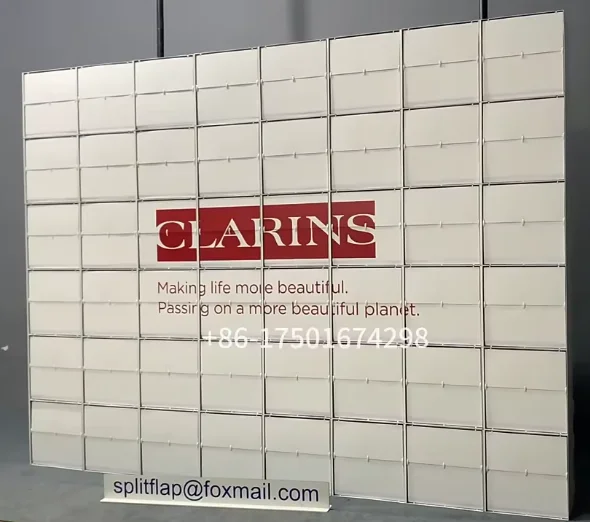 Product launch display exhibition variable poster wall picture Mechanical poster turning wall picture flap